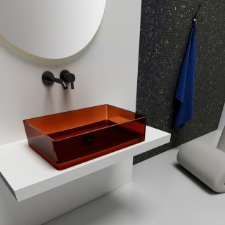 Раковина ABBER Kristall 60см коричневый AT2803Opal